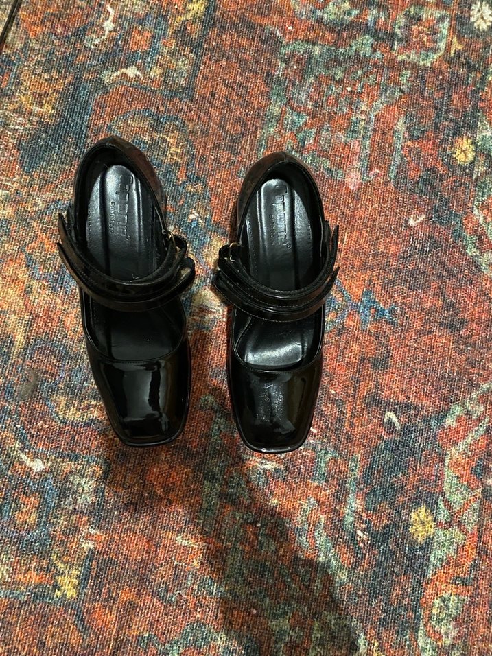 Kadın Siyah Platform Topuklu Kemerli Klasik Ayakkabı - Görsel 3