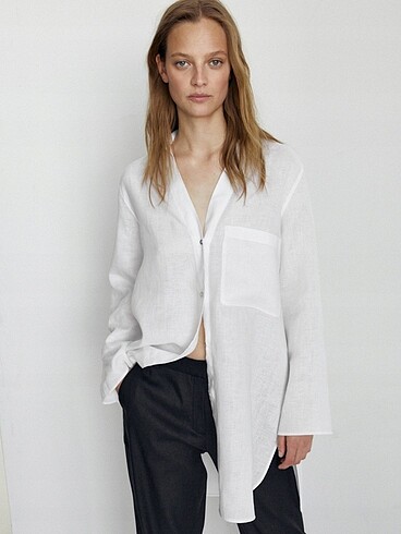 Massimo Dutti MASSİMO DUTTİ KETEN GÖMLEK