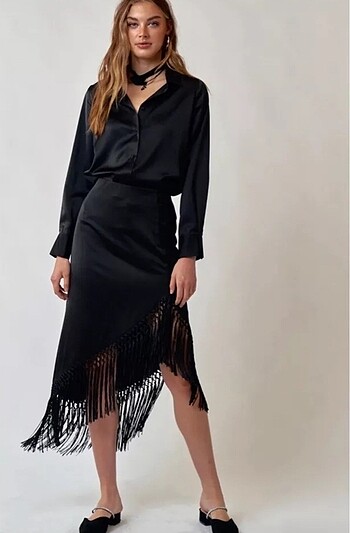 ZARA PÜSKÜLLÜ ETEK