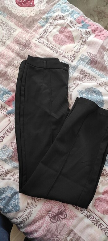siyah kumaş pantolon 