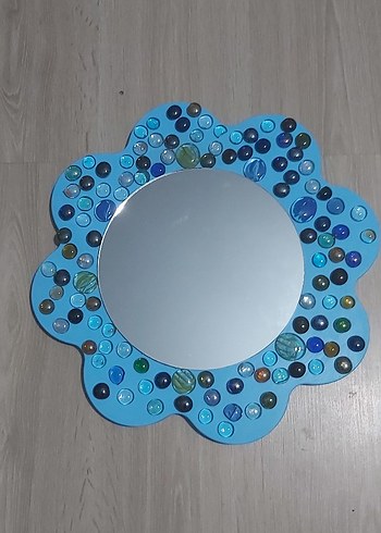 Mavi Çerçeveli Dekoratif Ayna - Görsel 4