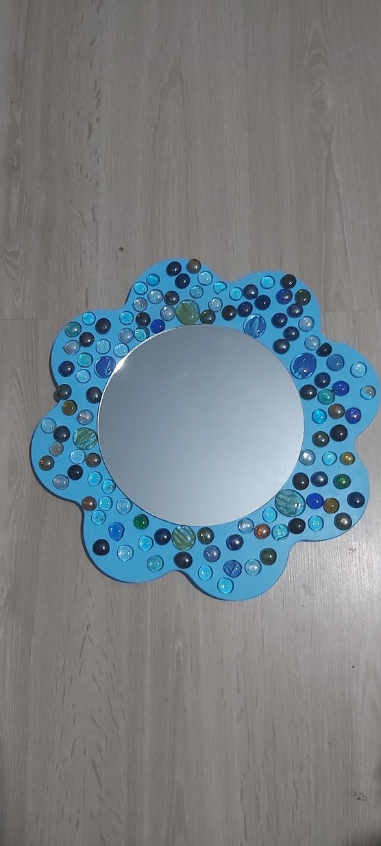 Mavi Çerçeveli Dekoratif Ayna - Görsel 4