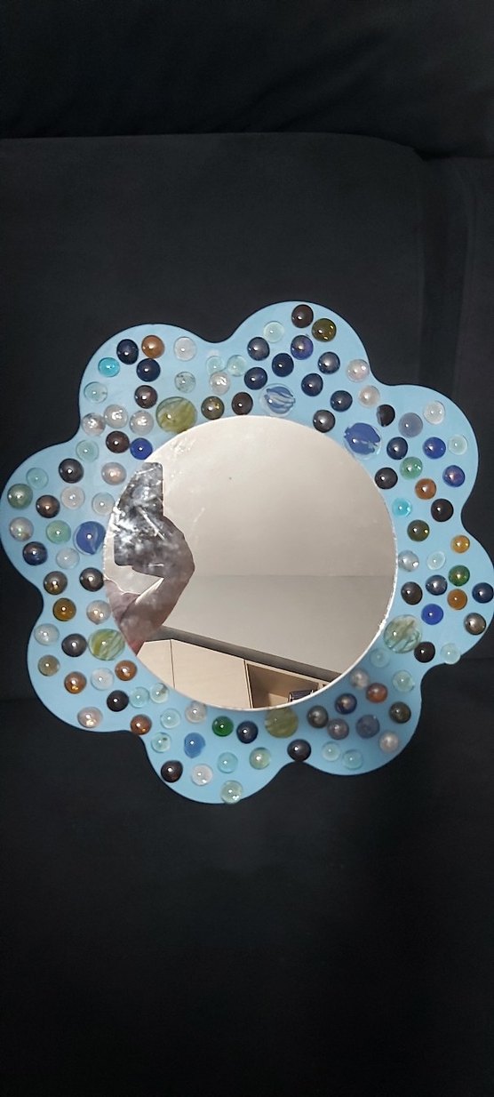 Mavi Çerçeveli Dekoratif Ayna - Görsel 2