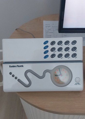 Beyaz RadioShack Masa Telefonu Saatli - Görsel 5