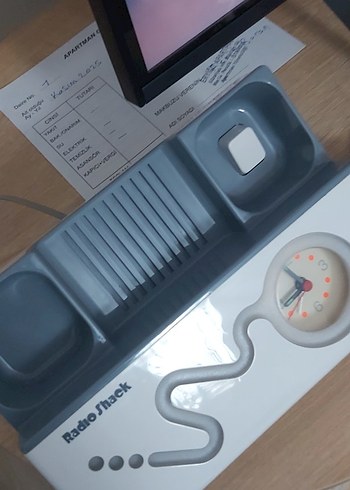 Beyaz RadioShack Masa Telefonu Saatli - Görsel 6