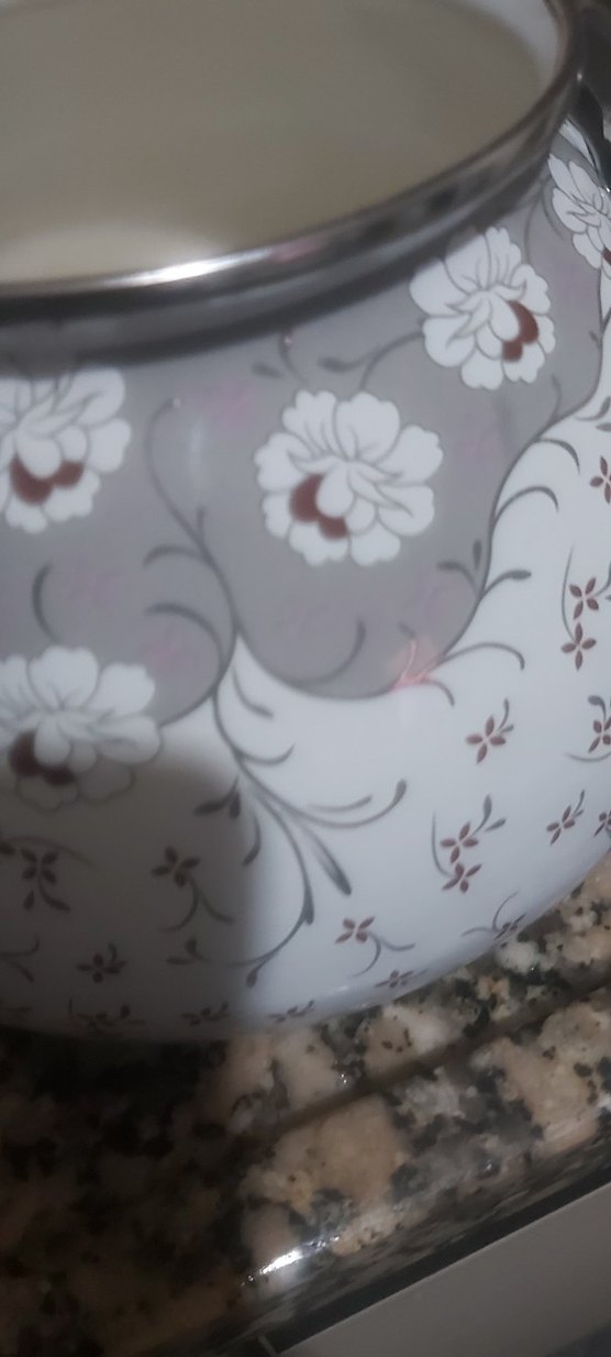 Gri Detaylı Beyaz Çaydanlık - Görsel 2