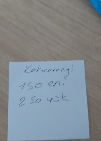 kahverengi 2 adet fon perde duz - Görsel 6