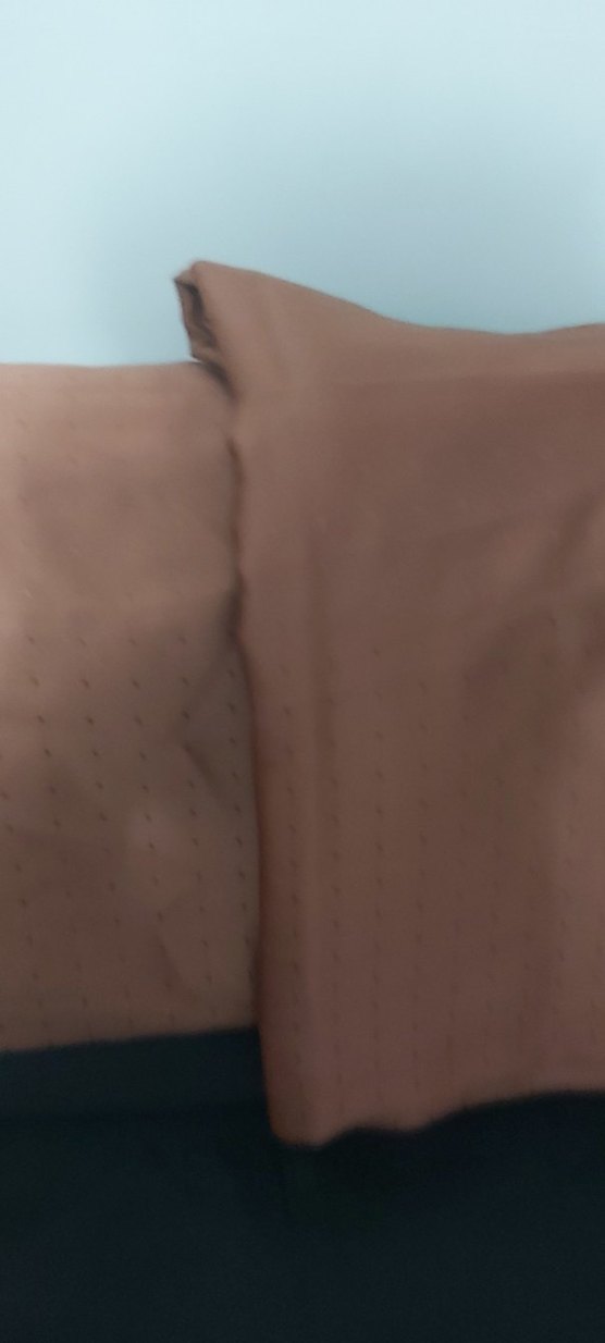 kahverengi 2 adet fon perde duz - Görsel 3