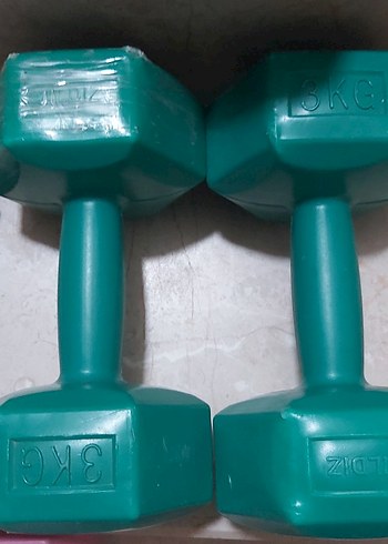 3 KG Yeşil Dambıl Çift Set