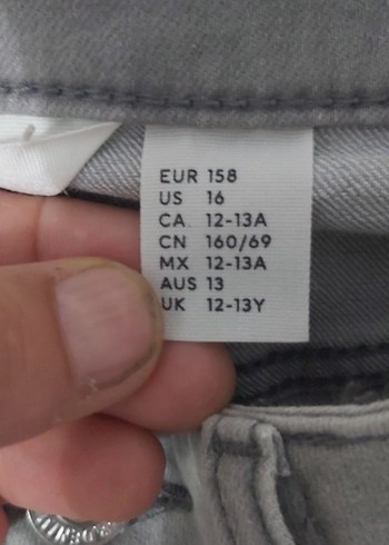 Gri Düğmeli Erkek Kot Pantolon sıfirdir - Görsel 7