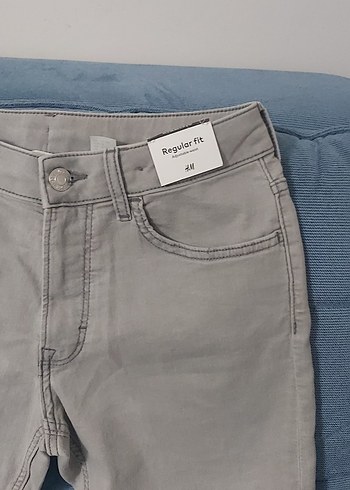 Gri Düğmeli Erkek Kot Pantolon sıfirdir - Görsel 4