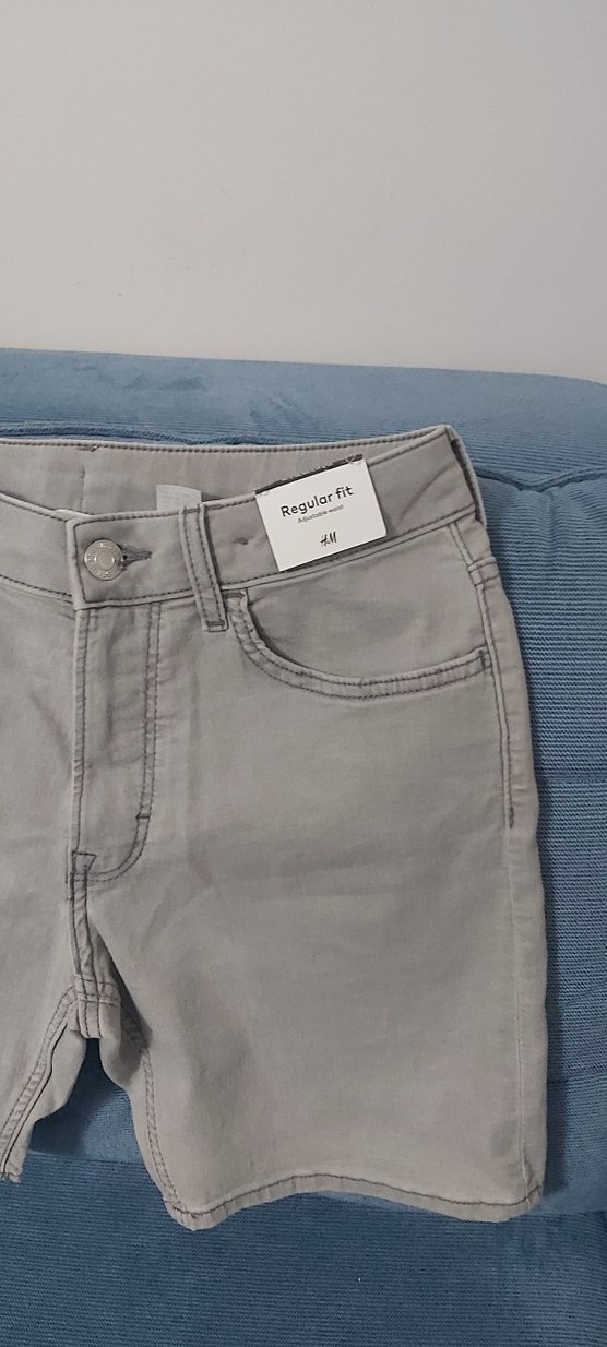 Gri Düğmeli Erkek Kot Pantolon sıfirdir - Görsel 4