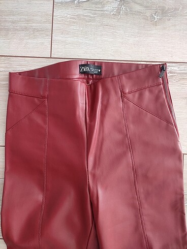 Zara ZARA DERİ PANTOLON