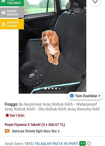 Froggo Su geçirmez koltuk kılıfı 