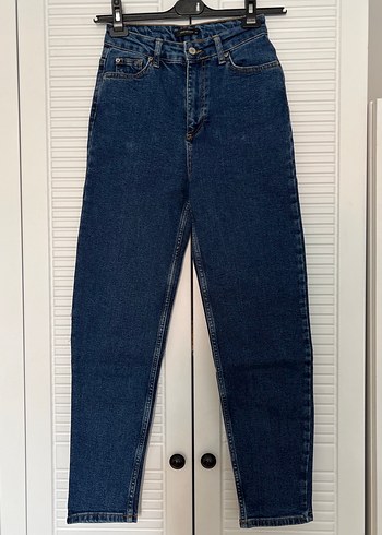 Lacivert Denim Midi Kadın Jean