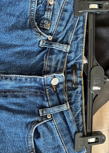 34 Beden Lacivert Denim Midi Kadın Jean