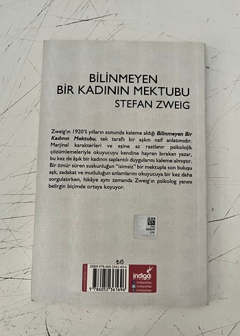 Beden Bilinmeyen Bir Kadının Mektubu - Stefan Zweig