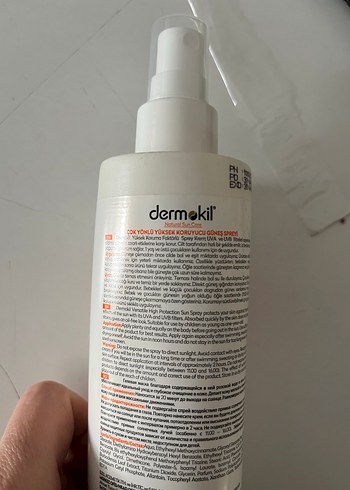 Dermokil SPF 50+ Suya Dayanıklı Güneş Spreyi 200 ml - Görsel 3