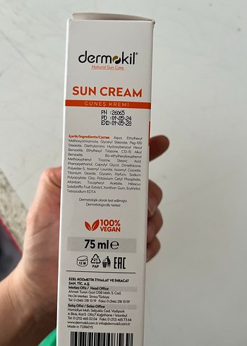 Dermokil SPF 50+ Suya Dayanıklı Güneş Kremi 75 ml - Görsel 2