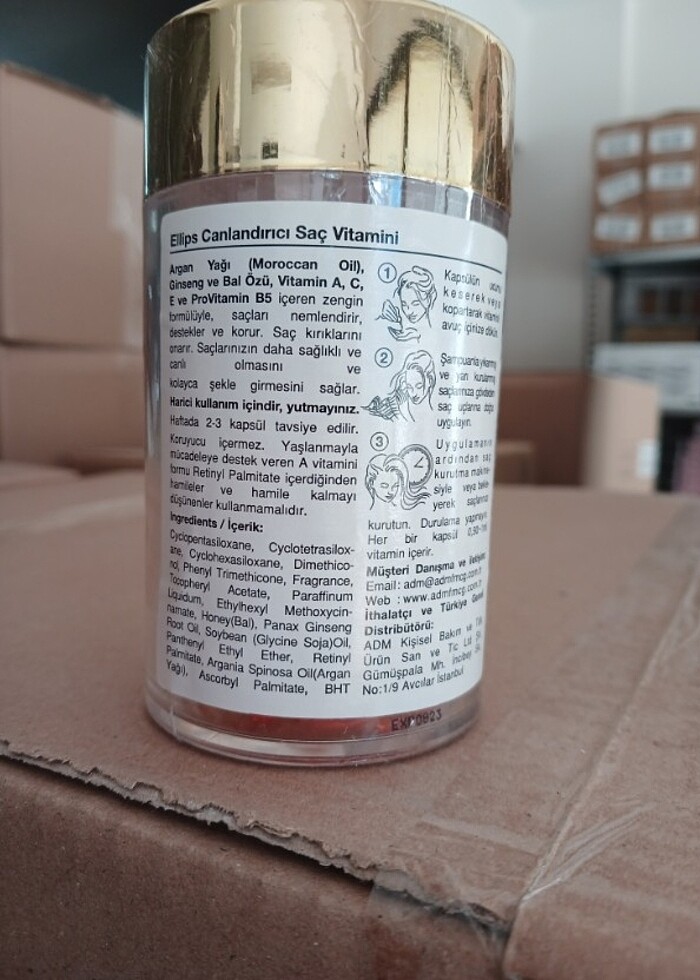 Ellips canlandırıcı kapsül saç vitamini - Görsel 2