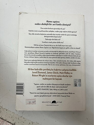 Hayvanlardan tanrılara sapiens yuval Noah harari