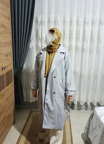 m Beden gri Renk Kadın kaban