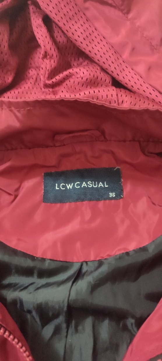 Bordo Fermuarlı Midi Kadın Ceket - Görsel 3