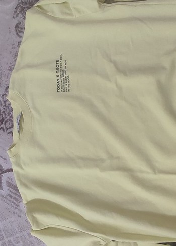 Sarı Baskılı Kadın Sweatshirt - Görsel 2