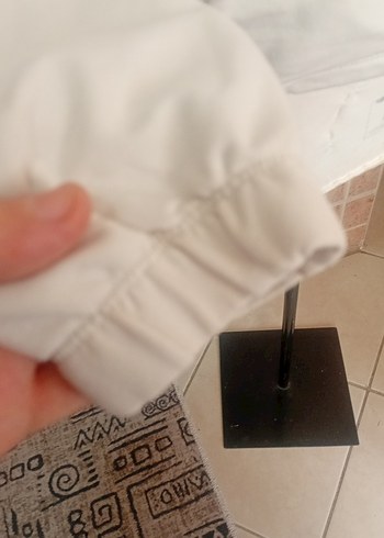 xs Beden beyaz Renk Yüksek Yakalı Beyaz Kadın Sweatshirt