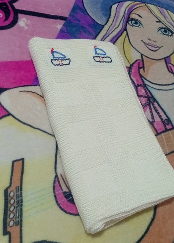 Nakışlı Çok Renkli Çocuk Örtüsü - Görsel 10