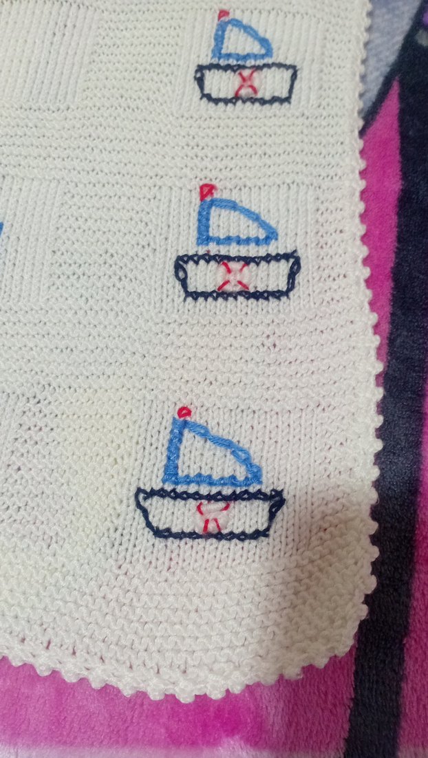 Nakışlı Çok Renkli Çocuk Örtüsü - Görsel 3