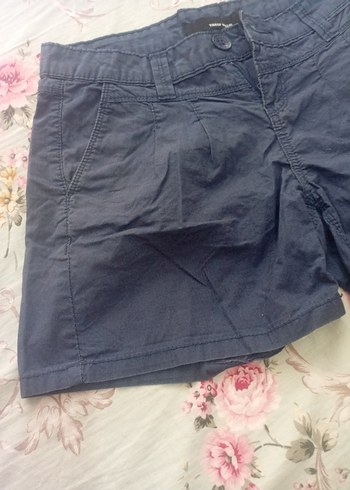H&M Kadın Mavi Pamuk Mini Şort