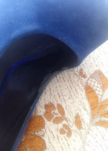 Kadın Lacivert Süet Platform Topuklu Ayakkabı - Görsel 6