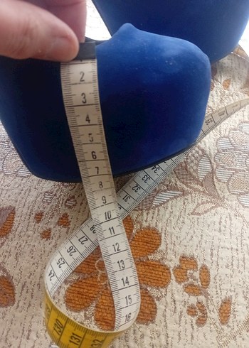 Kadın Lacivert Süet Platform Topuklu Ayakkabı - Görsel 12