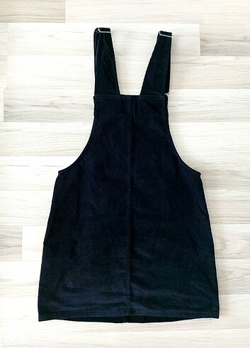 kadife kısa salopet elbise - Görsel 2