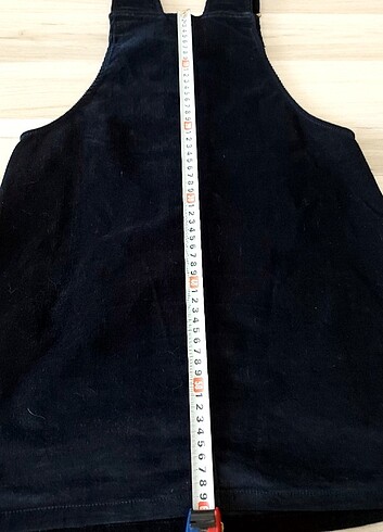 kadife kısa salopet elbise - Görsel 5