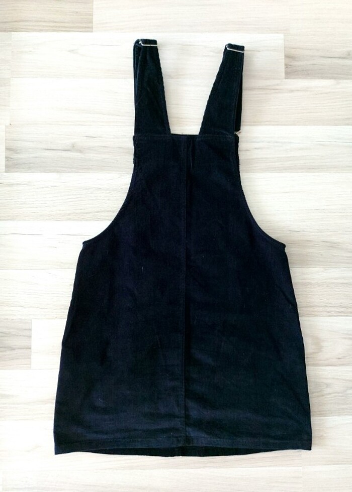 kadife kısa salopet elbise - Görsel 2