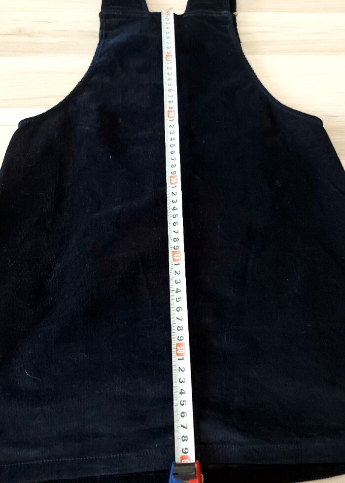 kadife kısa salopet elbise - Görsel 5