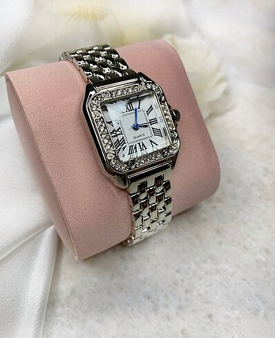 Carters Gümüş Kadin Çelik Tasli Cartier Model Analog Kol Saati