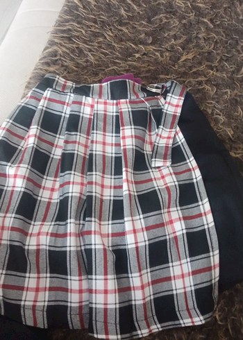 Kiz cocuk Ekose Midi Etek 8-9 yaş çok az gıyılmıs - Görsel 2