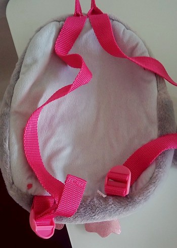 Gri ve Pembe Penguen Desenli Çocuk anasınıfı Sırt Çantası - Görsel 3