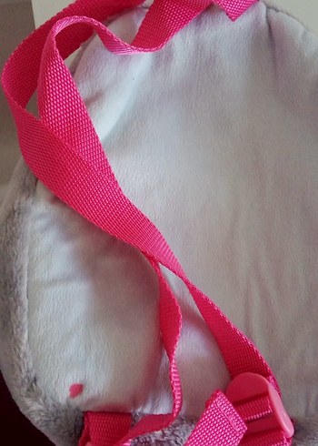 Gri ve Pembe Penguen Desenli Çocuk anasınıfı Sırt Çantası - Görsel 4