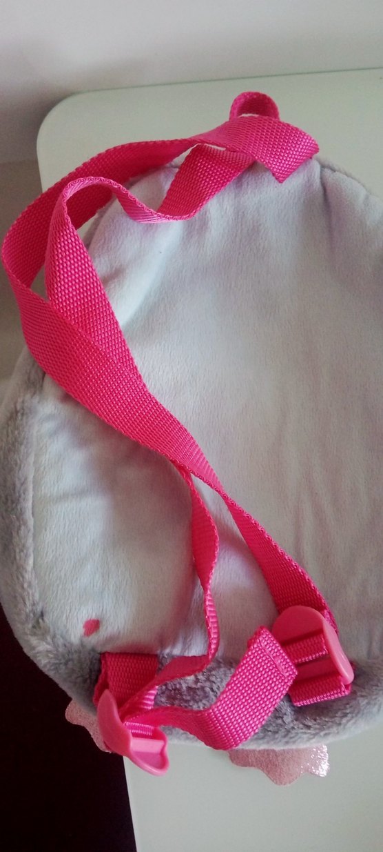 Gri ve Pembe Penguen Desenli Çocuk anasınıfı Sırt Çantası - Görsel 4