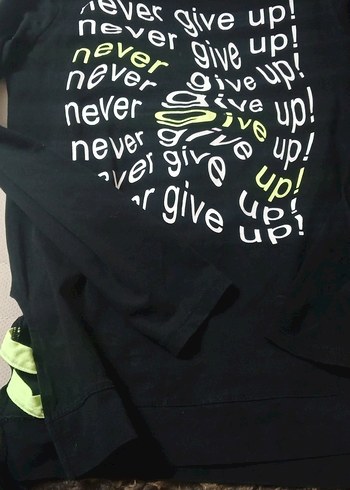 LC Waikiki Siyah Yazılı sweetshirt 11_12 yaş - Görsel 3