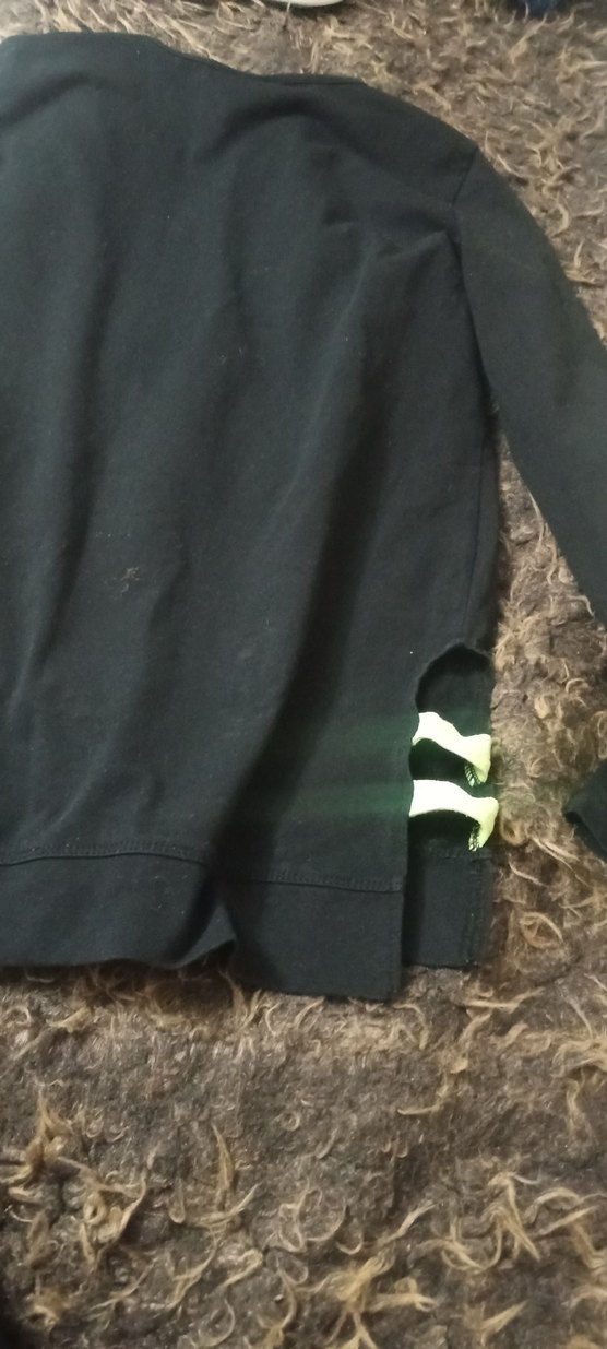 LC Waikiki Siyah Yazılı sweetshirt 11_12 yaş - Görsel 4