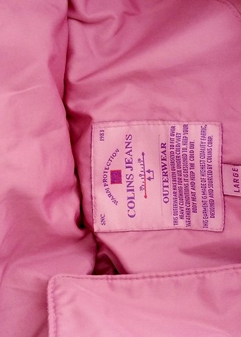 m Beden pembe Renk kadın Fermuarlı Pembe mont M ve L beden
