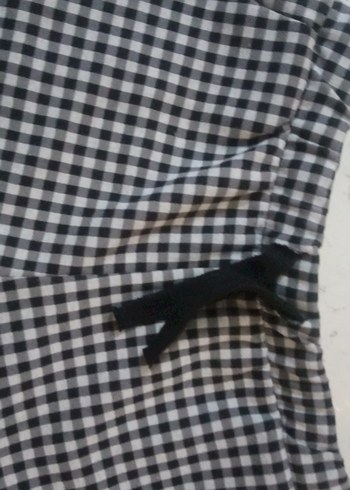 Gri Kareli Kiz çocuk Mini Şort 9-10 yaşa uygun - Görsel 2