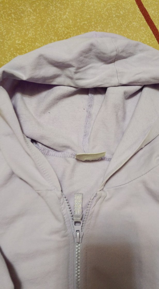 Kız Çocuk Gri Kapüşonlu Fermuarlı penye hırka11-12 yaş - Görsel 2