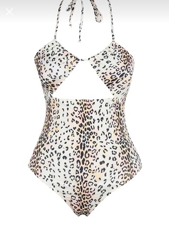 Leopar Desenli Mini Kadın Mayo - Görsel 5