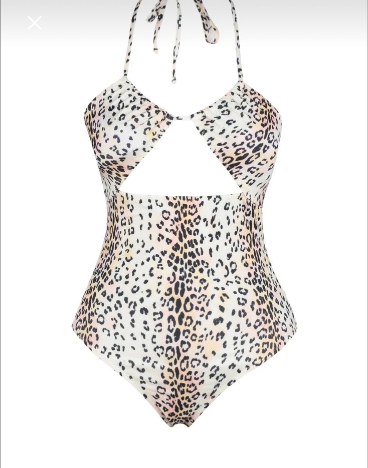 Leopar Desenli Mini Kadın Mayo - Görsel 5